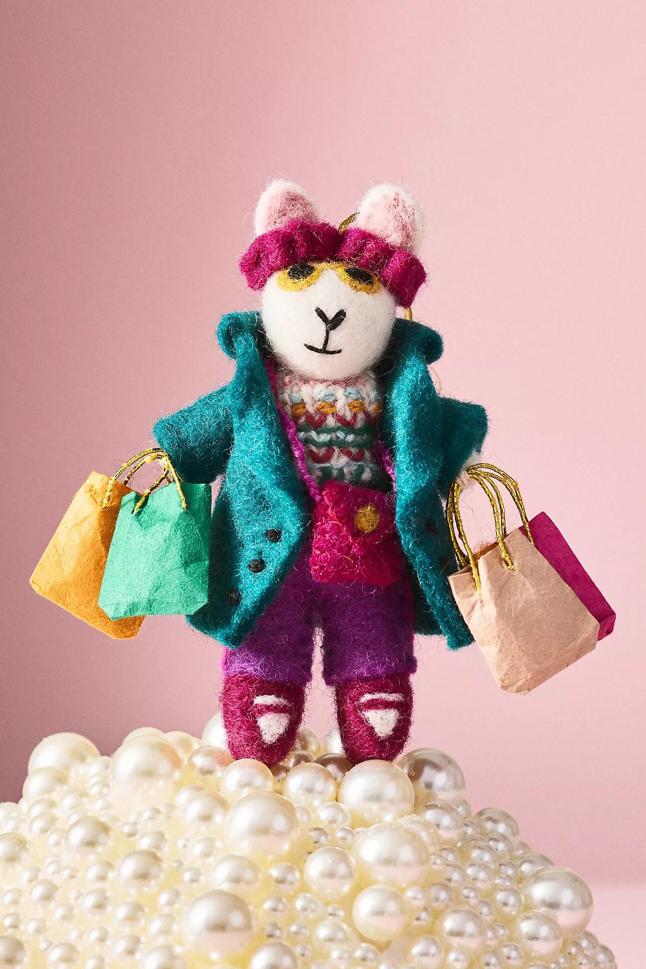 Busy Bunny Felt Ornament | Anthropologie (US)
