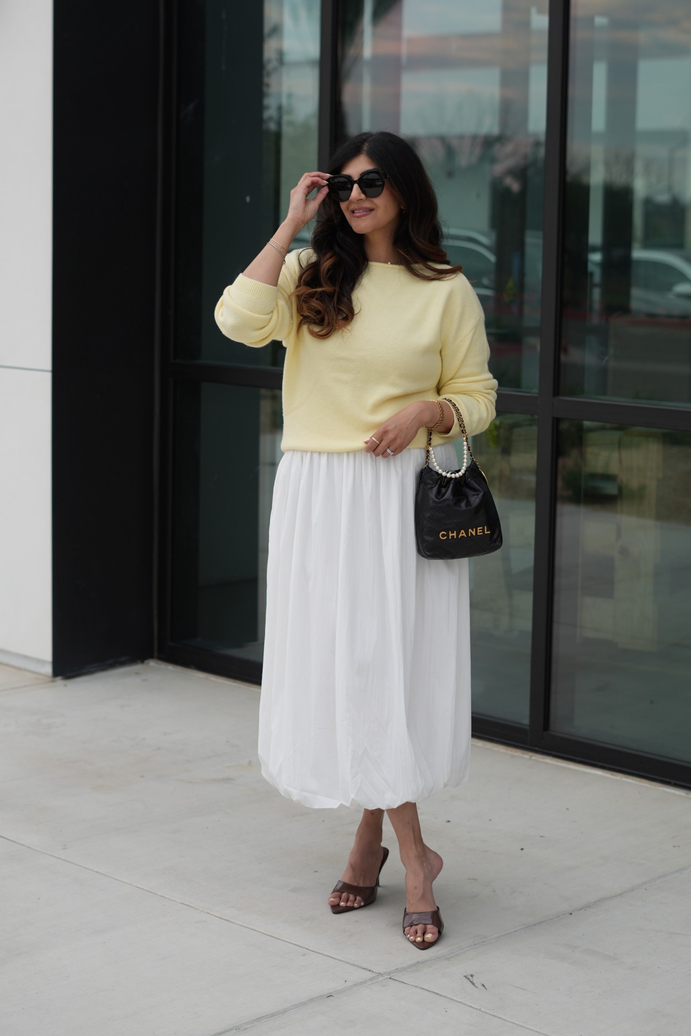 The softest buttery yellow sweater is on sale. It’s light weight and pairs perfect with jeans, skirt or pants. I paired with a bubble maxi skirt.

Wearing medium in sweater and large in skirt. 

Wear to:
- the office
- Easter 
- brunch
- weekend

#springoutfit #springworkwear @abercrombie #yellowsweater #easteroutfit #spring

#LTKWorkwear #LTKSpringSale #LTKootd