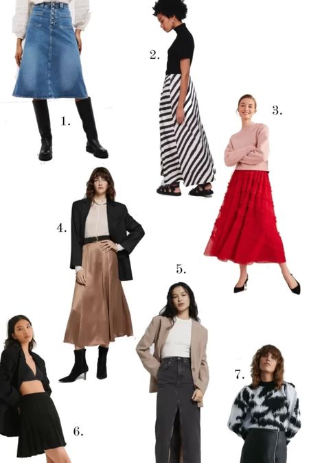 Skirts , midi skirt , denim midi skirt , short skirt , skirt style , spring style , how to style a skirt 