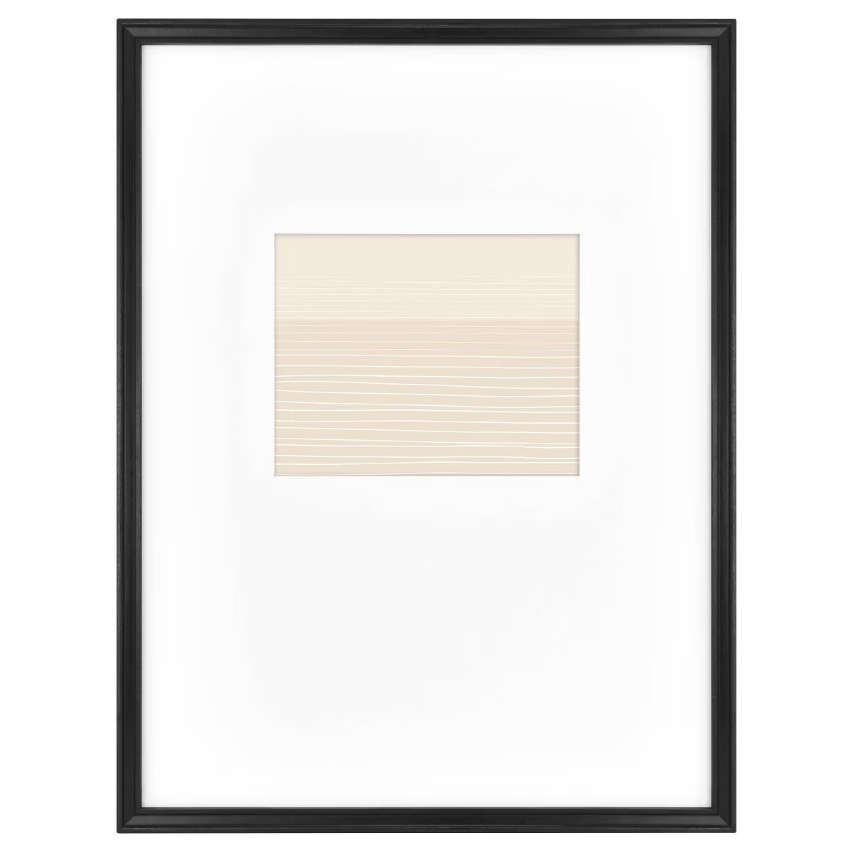 19.49" x 25.49" Matted to 8" x 10" Gallery Single Image Frame Black - Threshold™ designed with ... | Target