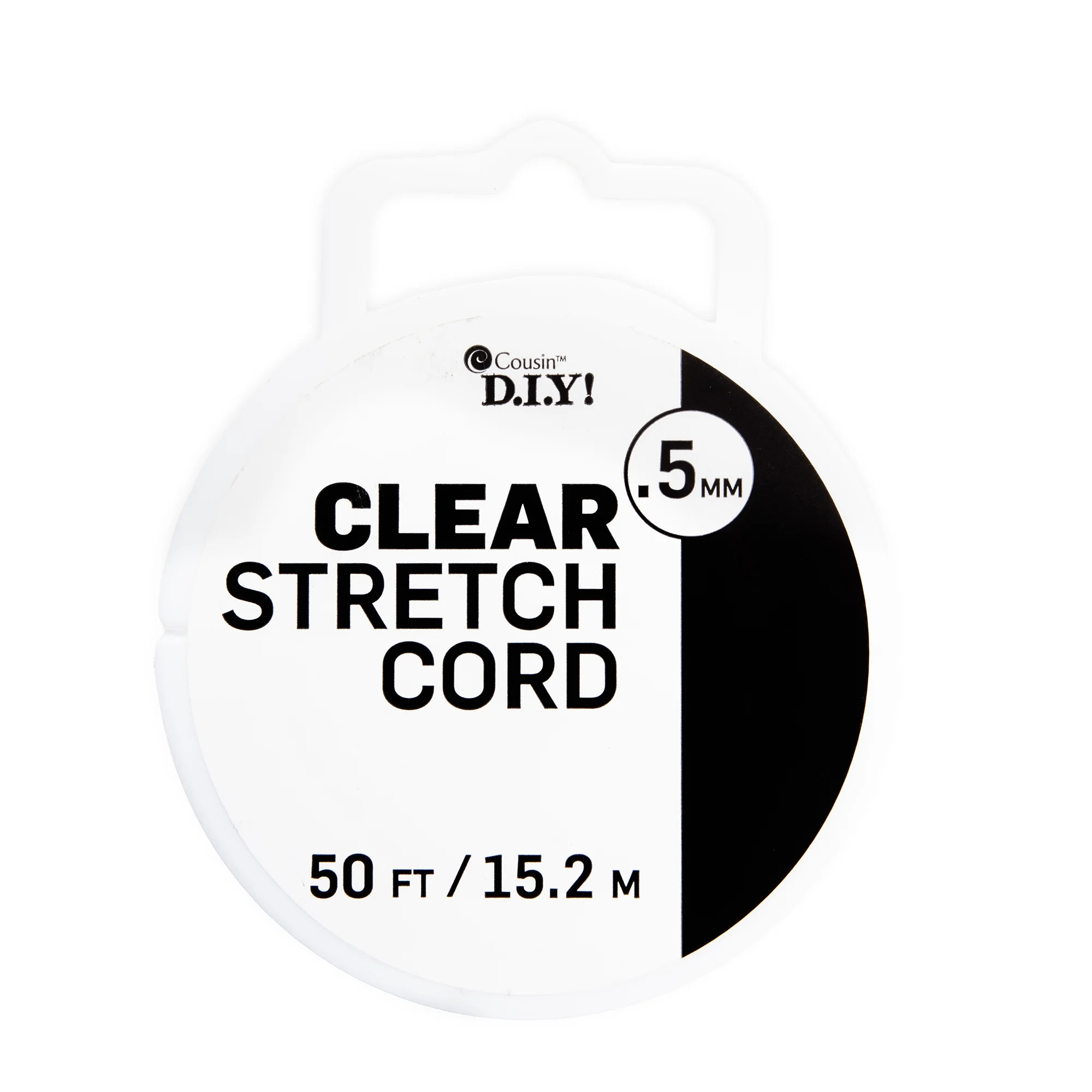 Cousin DIY 0.5 mm Clear Elastic Stretch Cord, 50 ft Roll, Jewelry Making | Walmart (US)