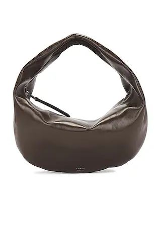 KHAITE Olivia Medium Hobo Bag in Chestnut | FWRD | FWRD 