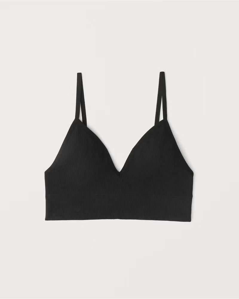 Seamless Triangle Bralette | Abercrombie & Fitch (US)