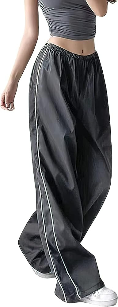 XPONNI Women's Baggy Y2K Parachute Pants | Amazon (US)