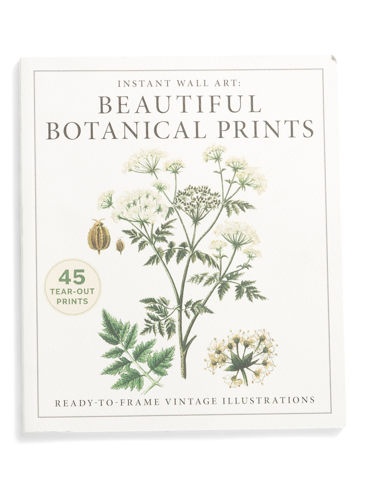 Instant Wall Art Beautiful Botanical Prints Book | TJ Maxx