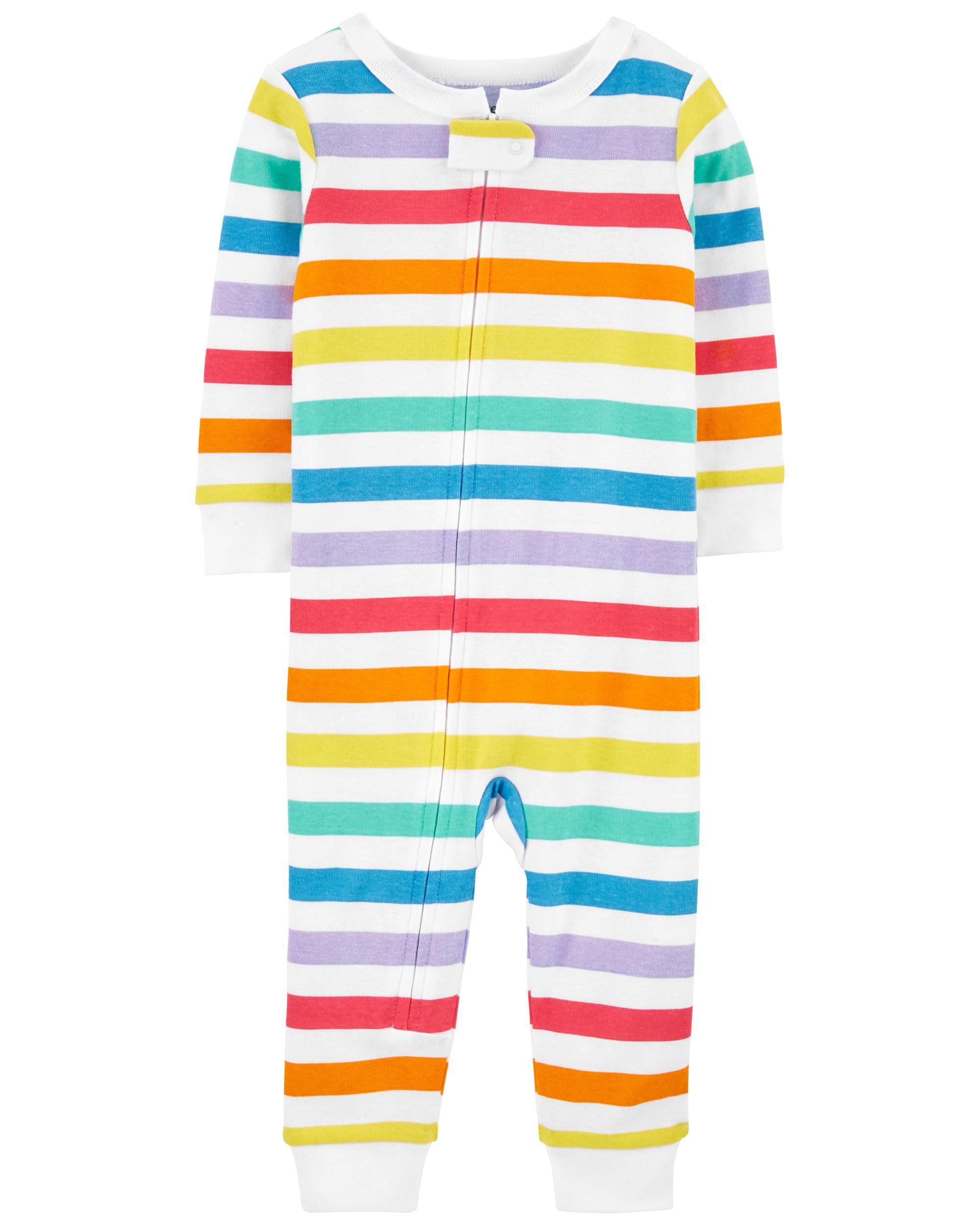 1-Piece Rainbow 100% Snug Fit Cotton Footless PJs | Carter's