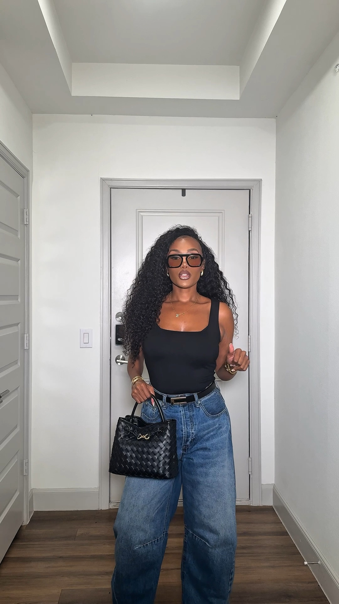 Love love love my top and bottom babes. They’re from Fashion Nova so:

Thalia Tank Top in Black S
Ciao Bella Barrel Jeans - Medium Wash 7 (need to size down now)

5’4 • 130 LBS • Hourglass Shape 
 

#LTKootd #LTKvlog #LTKgrwm