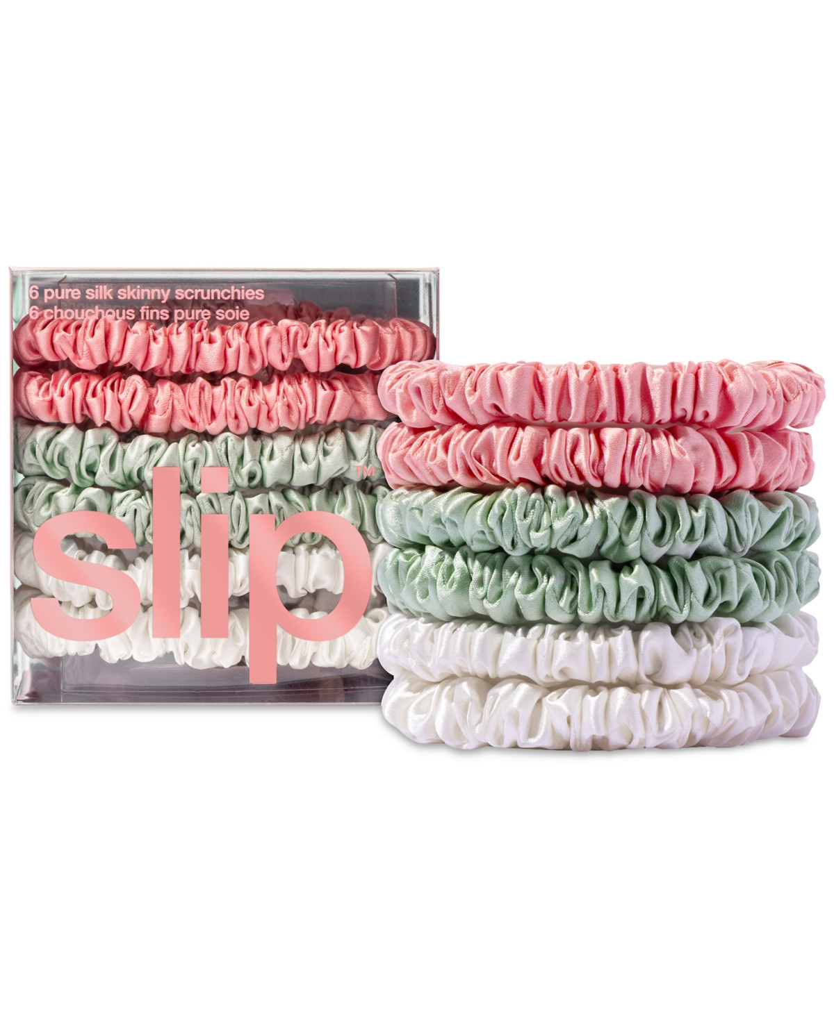 Slip 6-Pc. Pure Silk Skinny Scrunchies Set - Bellerose | Macy's