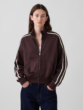 VintageSoft Oversized Mockneck Zip Jacket | Gap (US)