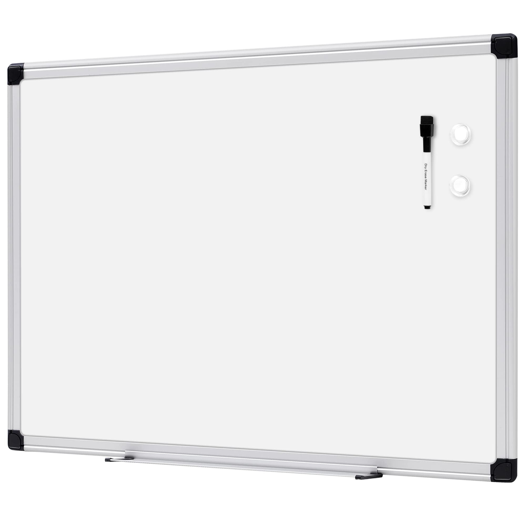 Amazon Basics Magnetic Dry Erase Whiteboard, 24"W x 18"H, Aluminium Frame, Silver/White | Amazon (US)