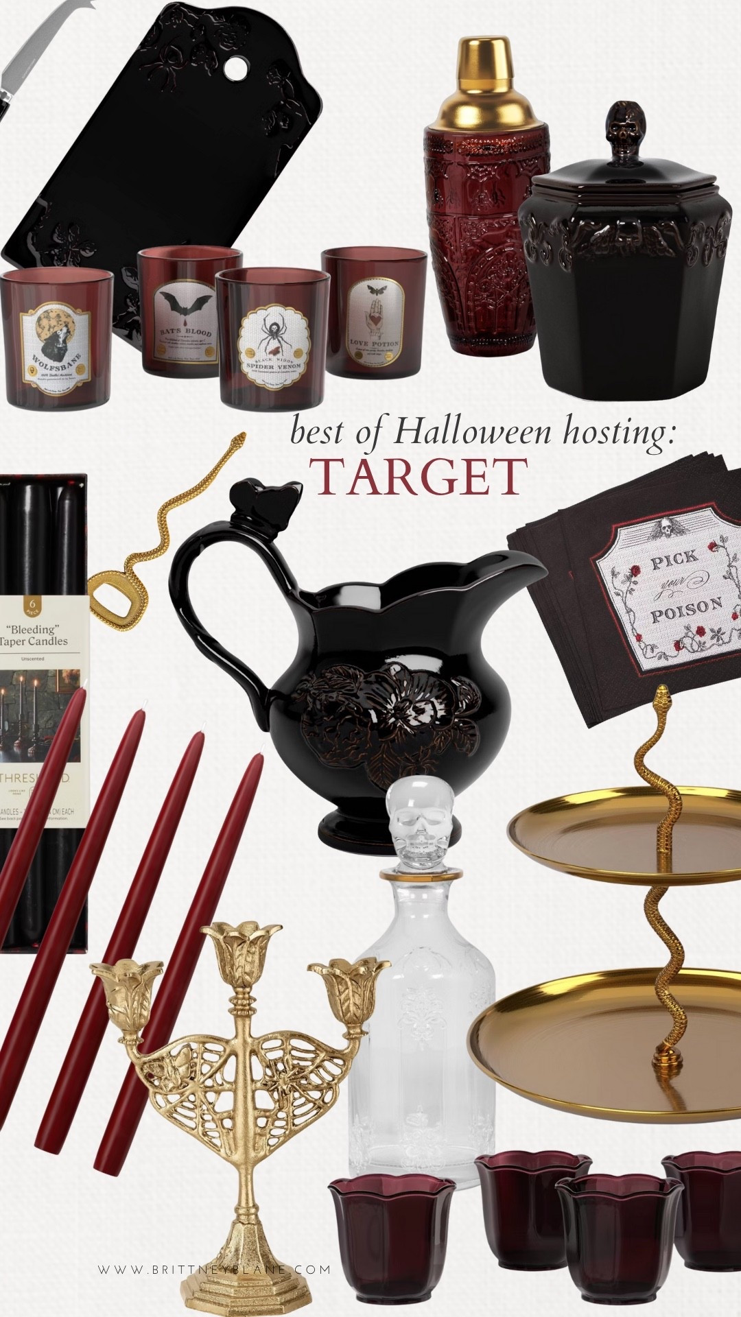 Halloween entertaining favorites from target. A little witchy, a little romantic. This collection is full of deep, plum glassware, black accents, and Moody details that make your table feel enchantingly, elegant.. 

Target Halloween decor, Halloween, entertaining ideas, elegant Halloween tables, Moody fall decor, black and plum Halloween style 

#LTKHome #LTKHalloween #LTKSeasonal
