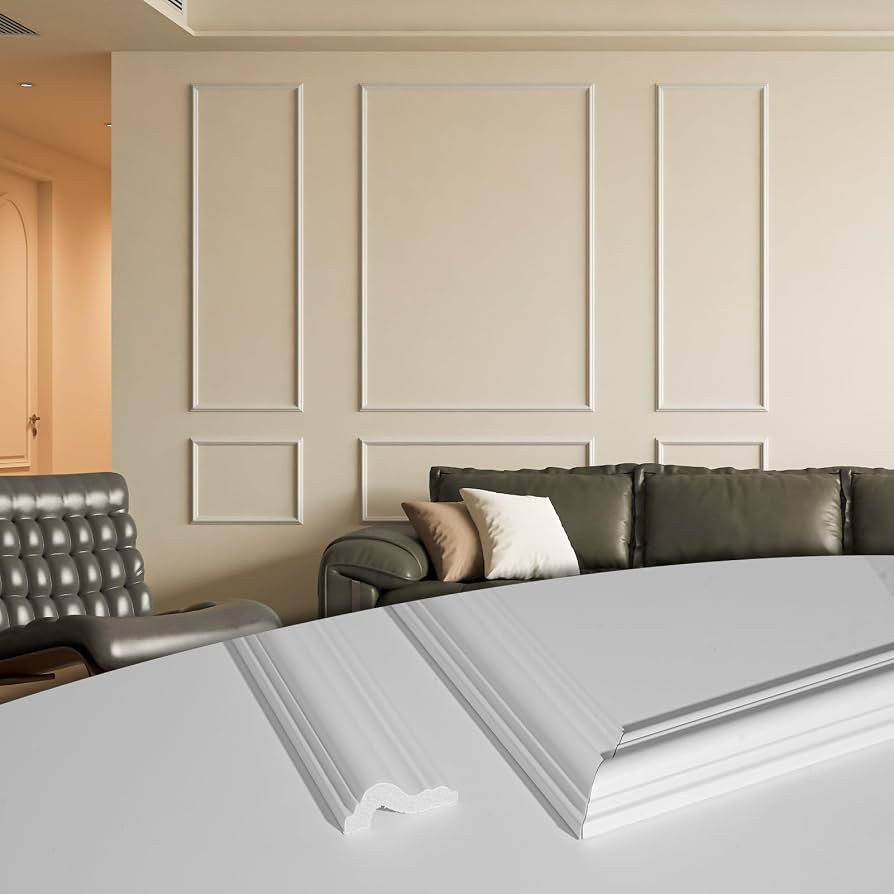 Art3d Pre-Cut Wall Molding Set of 6 pcs, Ready-to-Assemble Wainscoting Panels for Interior Wall Décor Living Room Bedroom Accent Wall - Installed with Glue, 3 Top 3 Bottom | Amazon (US)