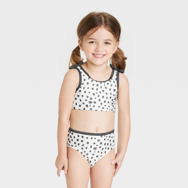 Toddler Girls' Tree Bikini Set - Cat & Jack™ Cream | Target