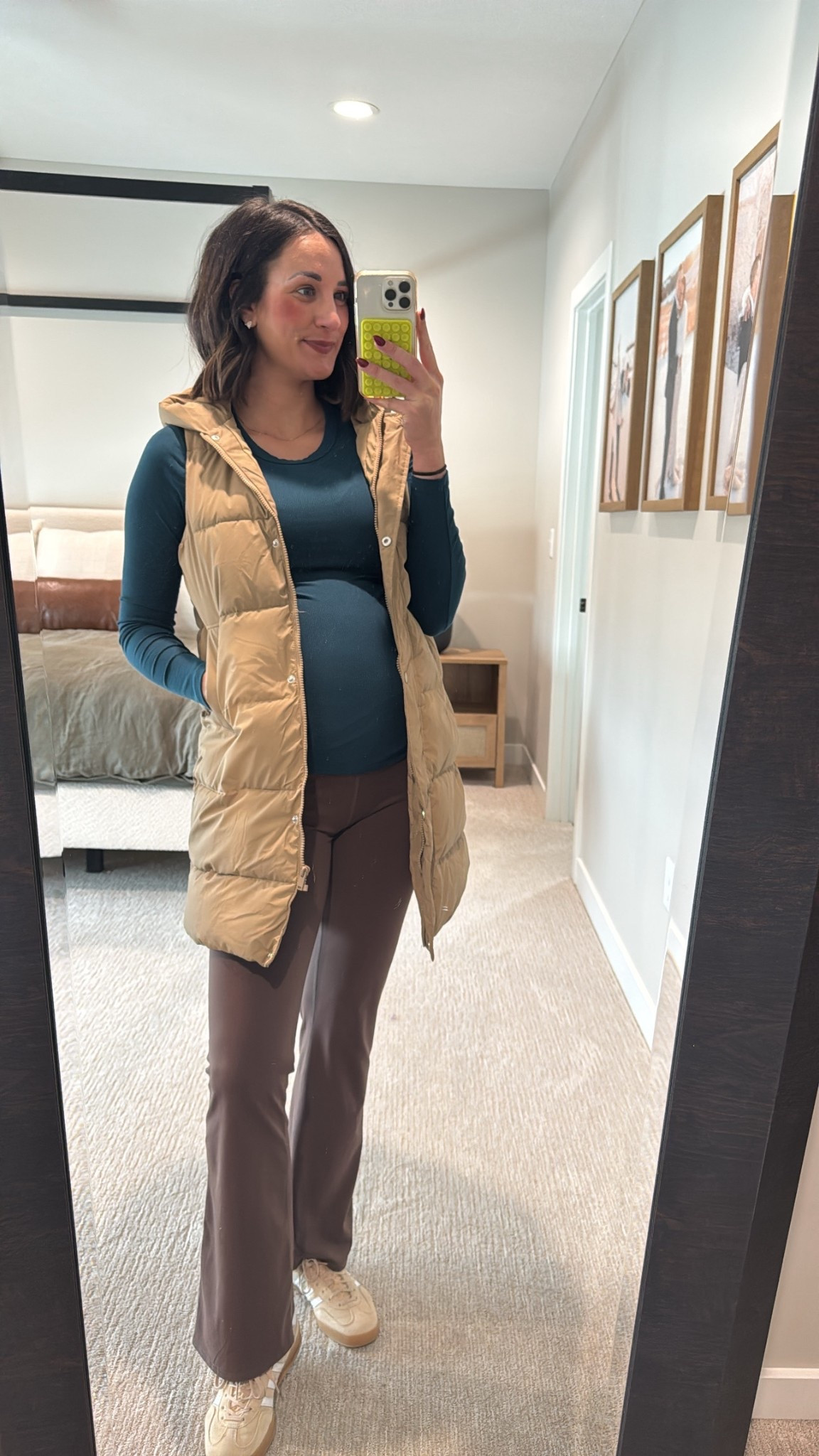A comfy athleisure look! Love this color combo of teal+khaki+brown. 

#LTKootd #LTKBump #LTKdayinmylife