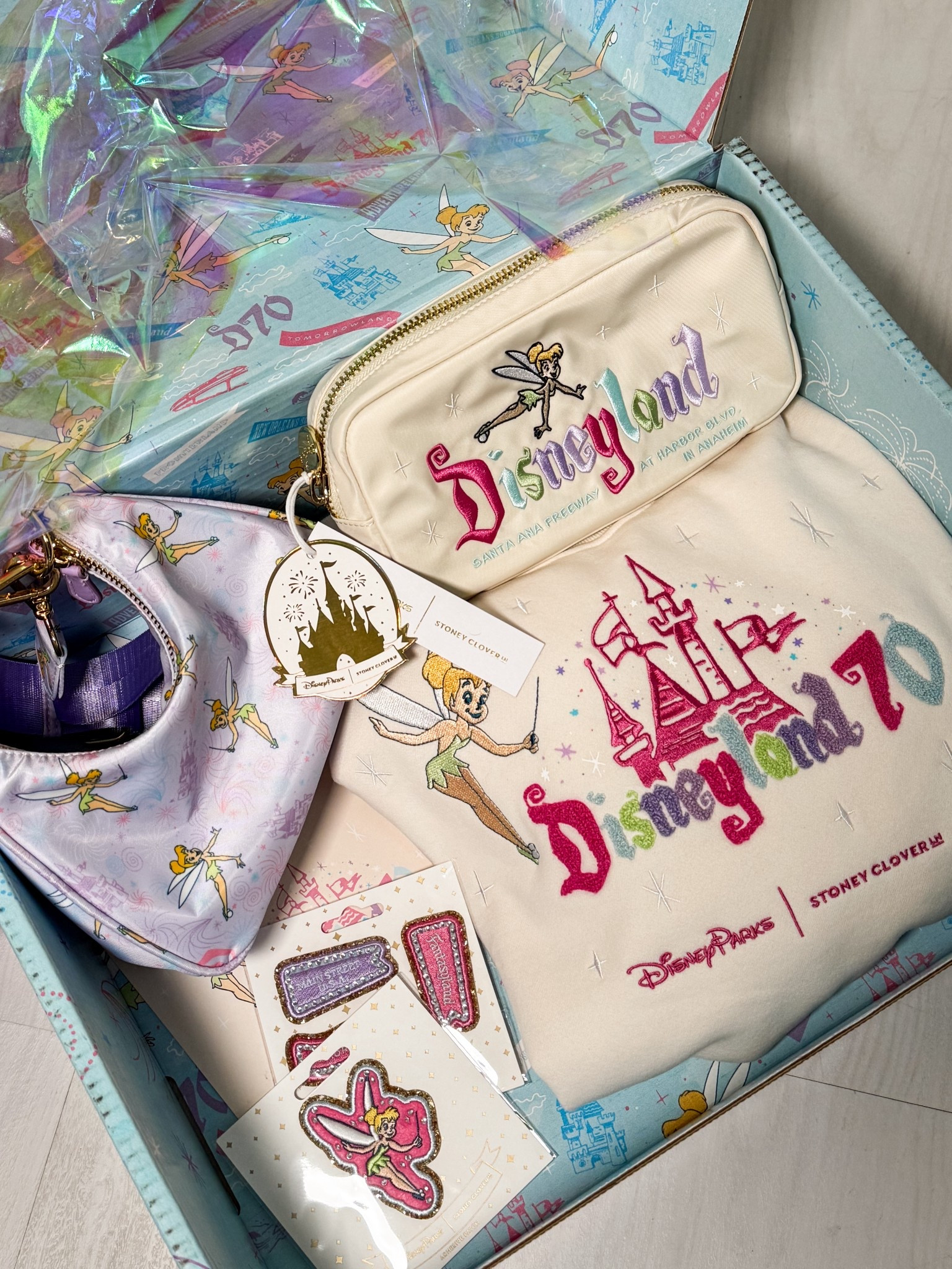 NEW Stoney Clover Lane Disneyland 70th Tinkerbell collection🧚🏼✨🏰 #disney #disneystyle #disneyland 
