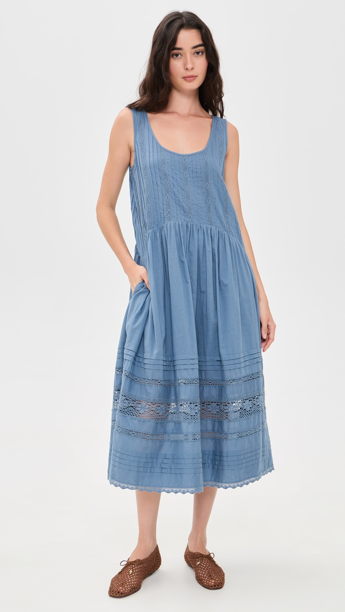 Pippa Solid Tank Midi Dress | Shopbop
