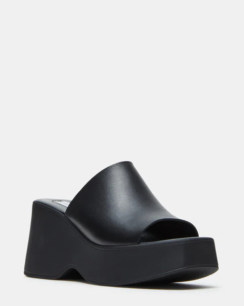 SASHAY BLACK LEATHER | Steve Madden (US)