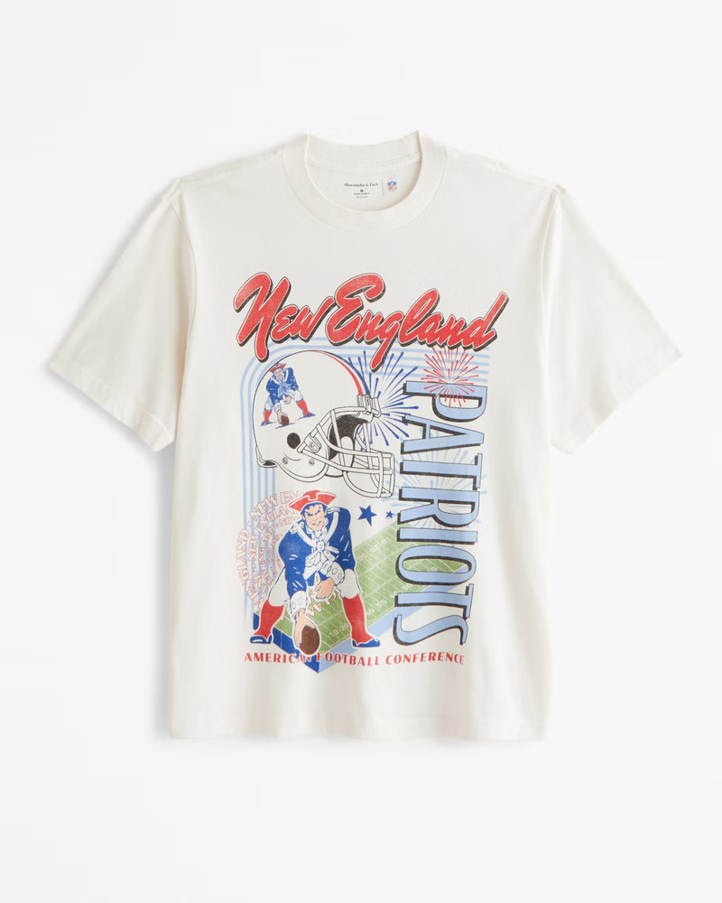 New England Patriots Vintage-Inspired Graphic Tee | Abercrombie & Fitch (US)