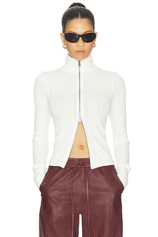 Free People Brunch Girl Zip Up in Clean Ivory from Revolve.com | Revolve Clothing (Global)