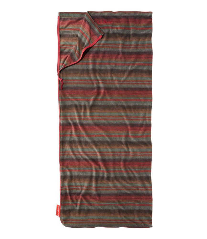 L. L.Bean Cabin Fleece Sleeping Bag Blanket Stripe, Nylon | L.L. Bean