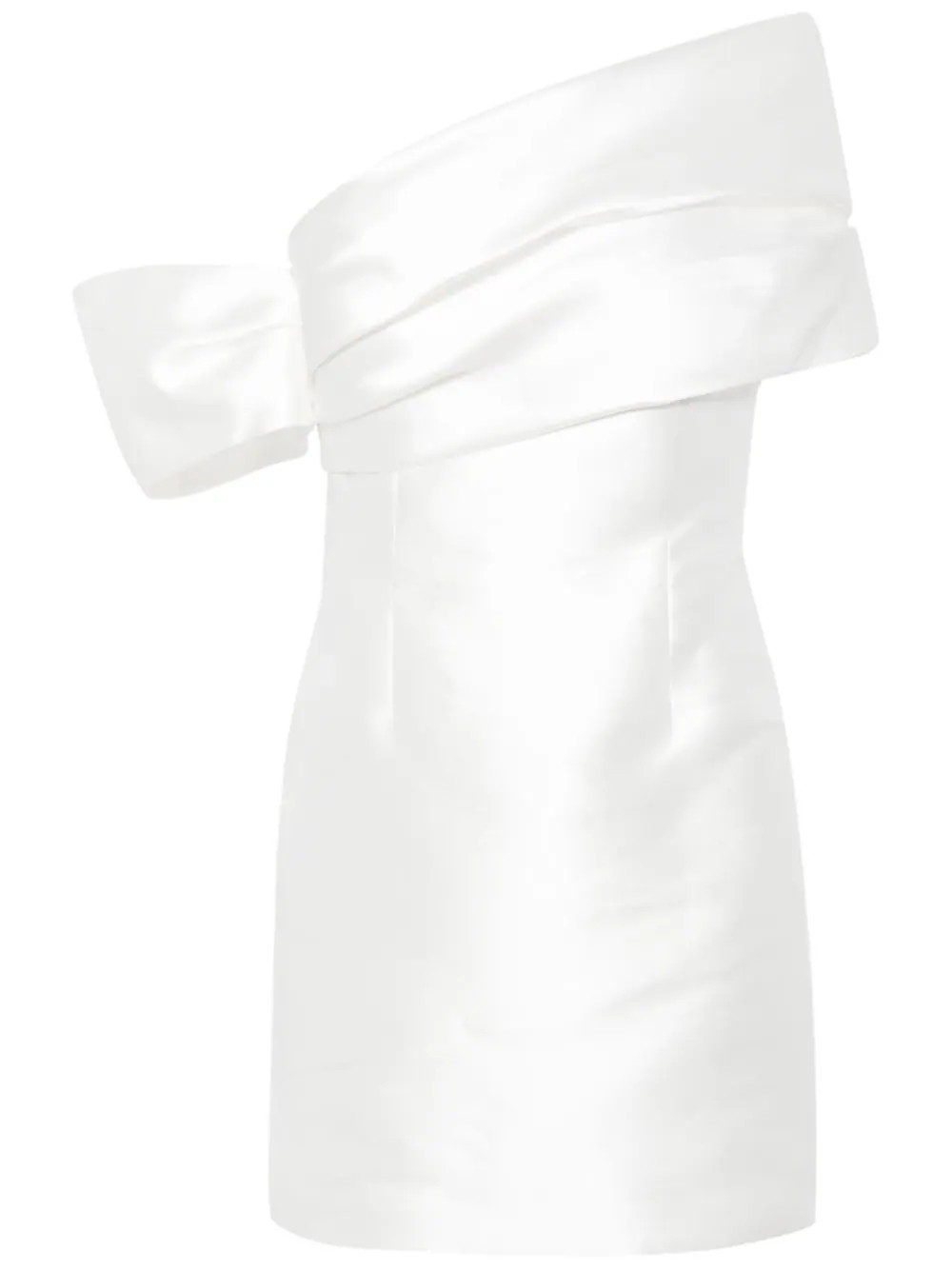 Solace London Edda off-shoulder minidress - White | Farfetch Global