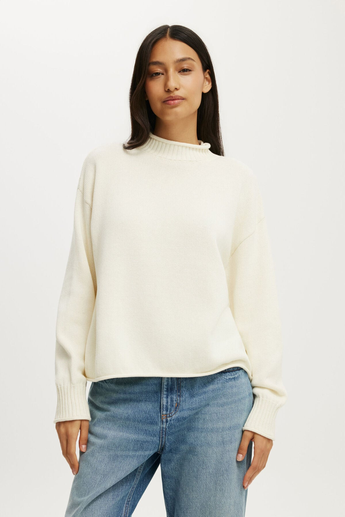 Mila Mock Neck Sweater | Cotton On (US)