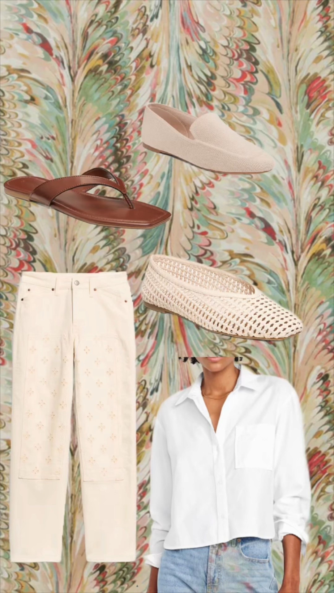 A crisp white button-down and cream straight-leg jeans are the kind of basics you’ll wear on repeat, and they pair effortlessly with woven flats, raffia loafers, or classic brown leather sandals.

#LTKootd #LTKTravel