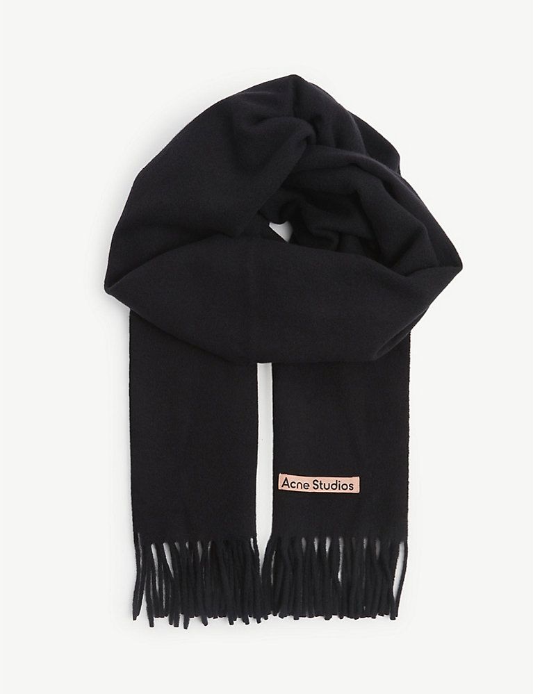 ACNE STUDIOS Canada narrow wool scarf | Selfridges