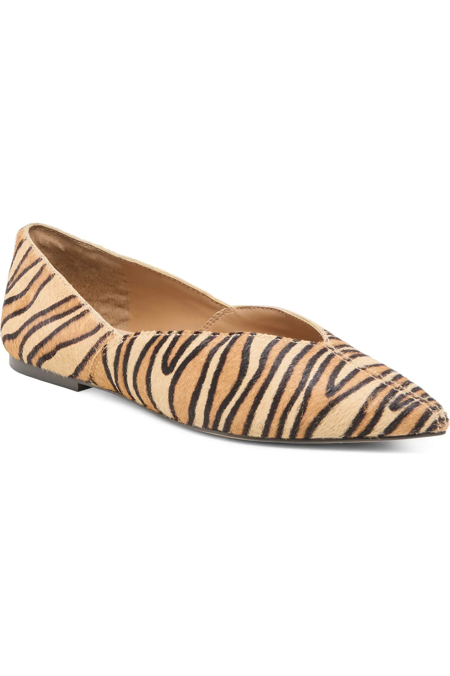 Gema Genuine Calf Hair Pointed Toe Flat (Women) | Nordstrom | Nordstrom
