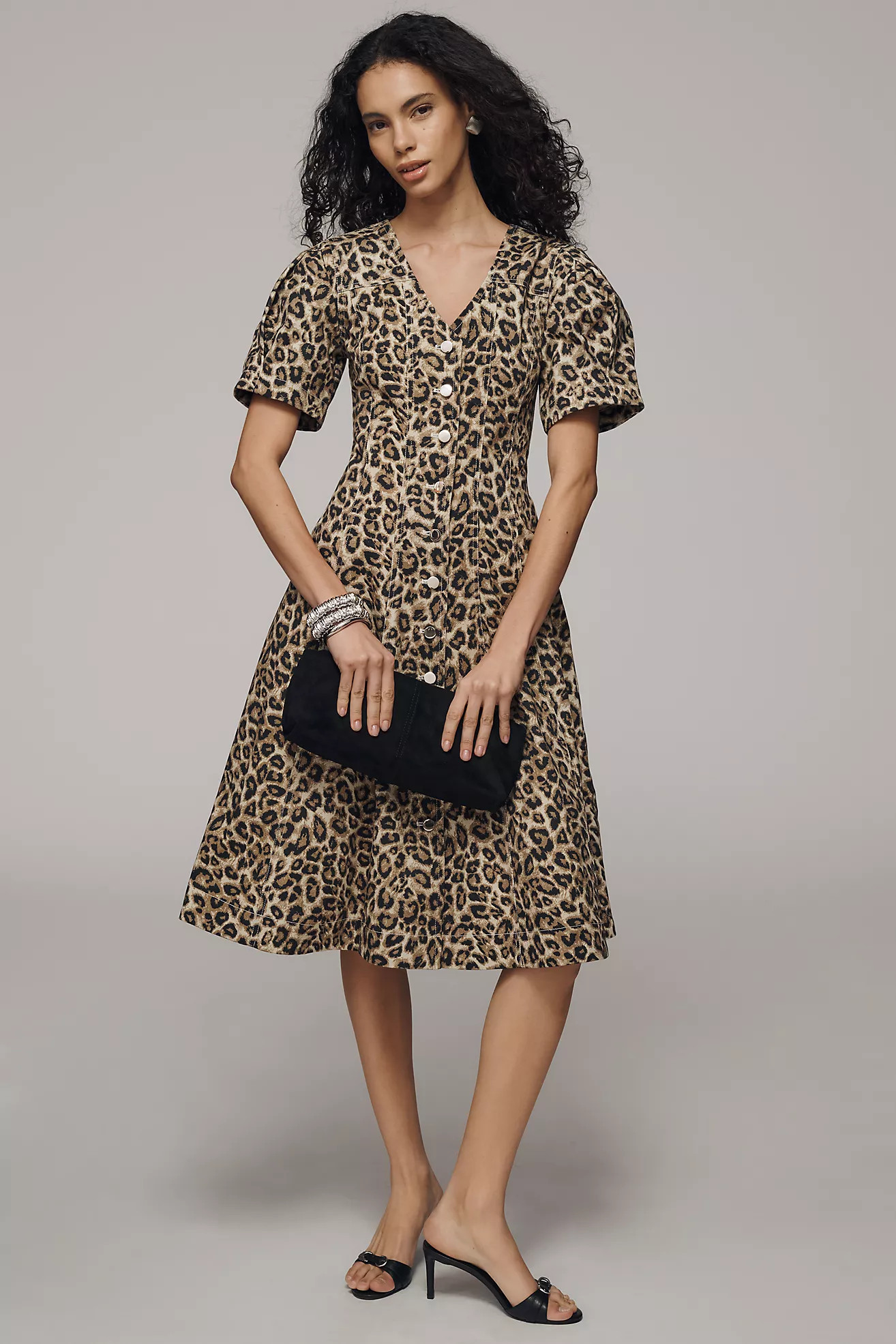 Arose Studio Jessamine 100% Cotton Midi Shirt Dress | Anthropologie (US)