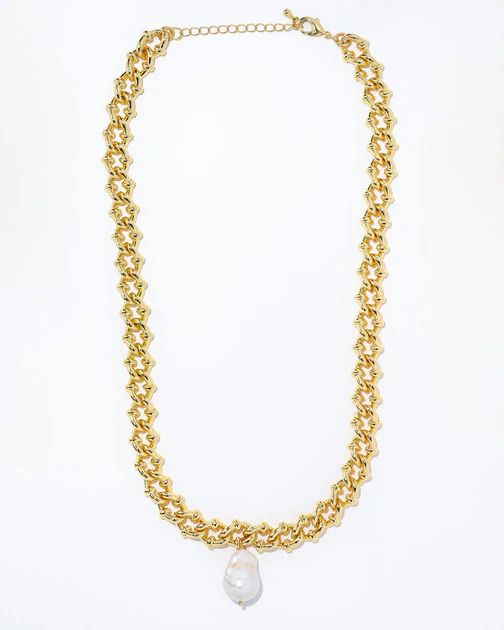 Dove Pearl Drop Necklace - Gold | VICI Collection