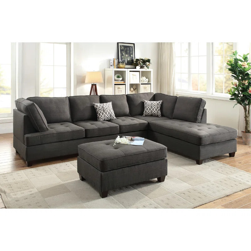 118" Wide Reversible Sofa & Chaise | Wayfair North America