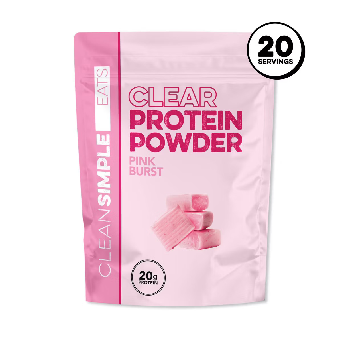 Clean Simple Eats Clear Protein Powder - Pink Burst - 19.8oz/20 servings | Target