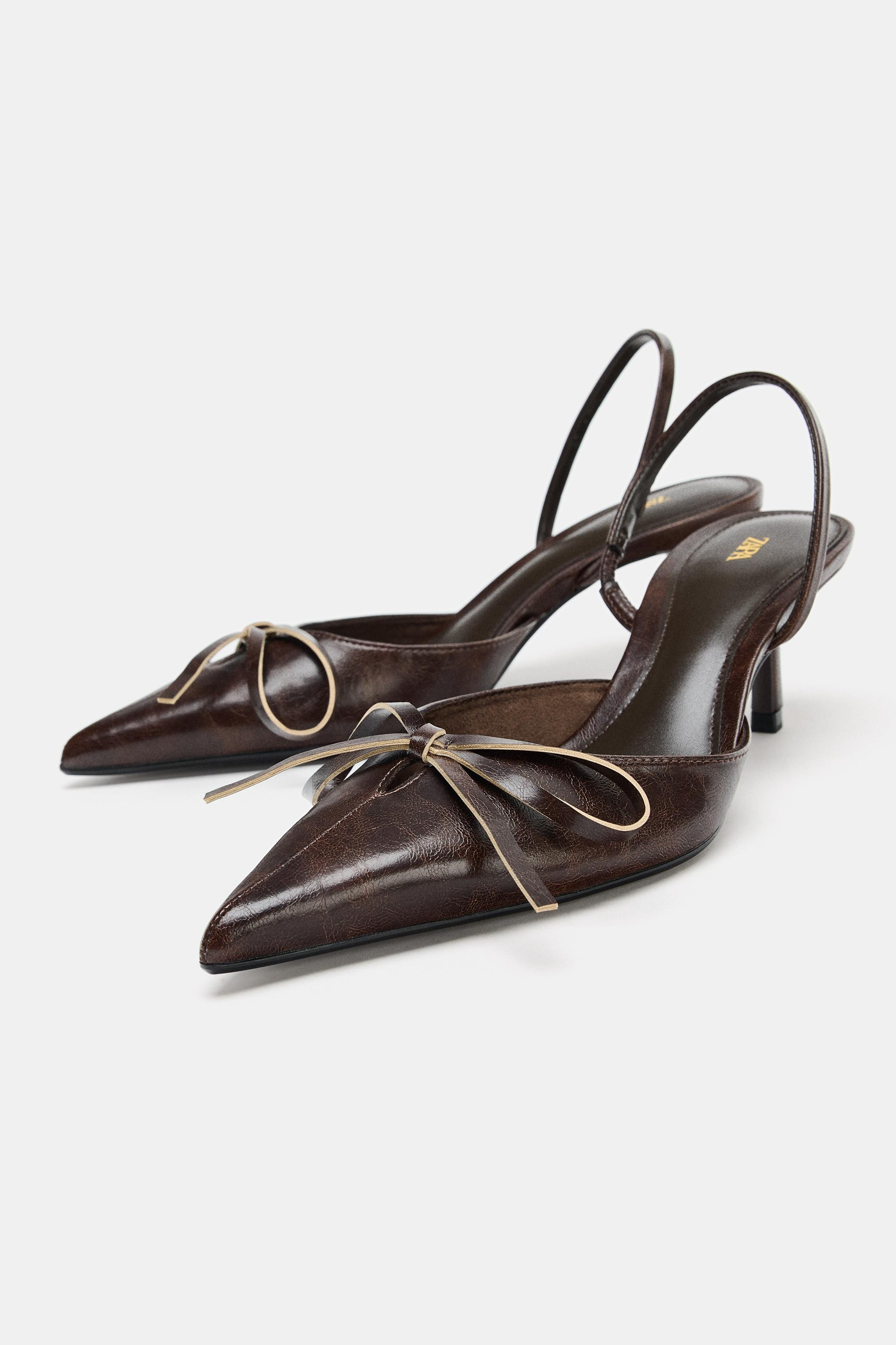 BOW SLINGBACK SHOES | Zara US