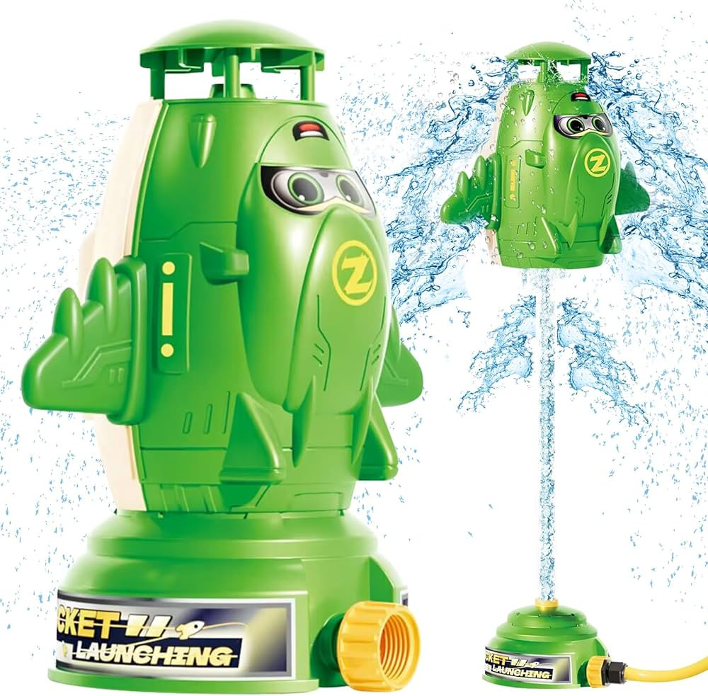 TANSAR Water Rocket Sprinkler for Kids, Outdoor Water Toys for Ages 4-8, Summer Garden Lawn Backy... | Amazon (US)