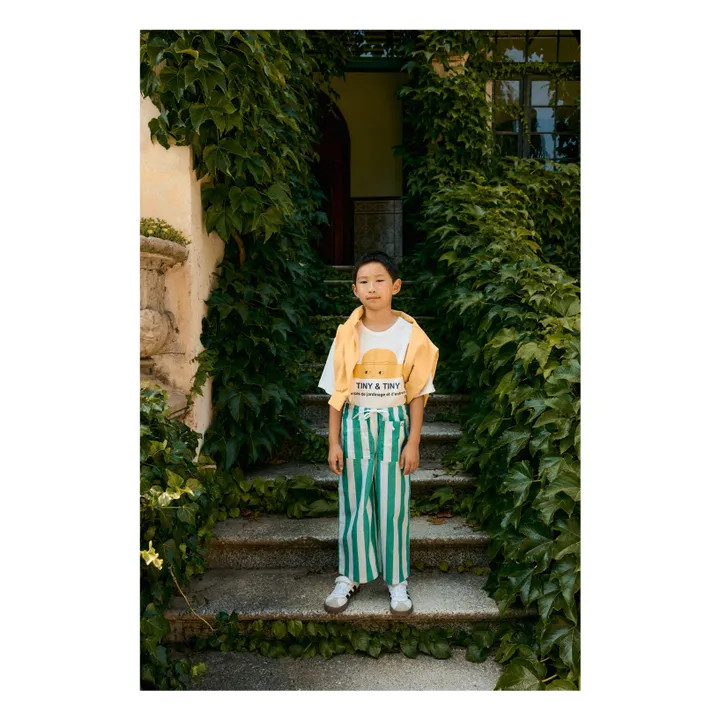 Tiny Striped Pants | Green | Smallable
