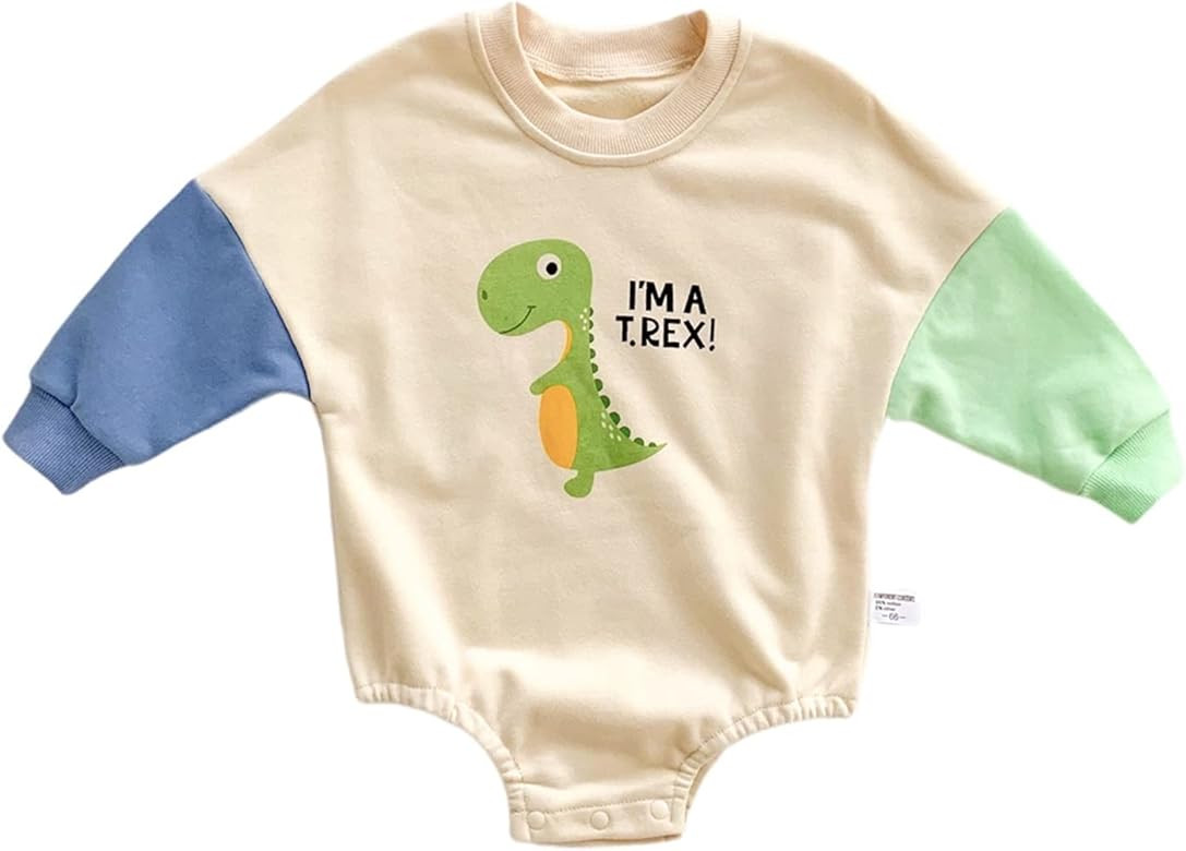 Baby Girl Boy Crewneck Sweatshirts Oversized Knit Sweater Shirts Long Sleeve Romper Pullover Top ... | Amazon (US)