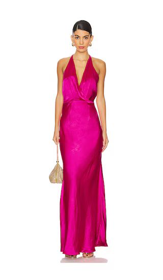 Aria Maxi Dress in Fuchsia | Revolve Clothing (Global)