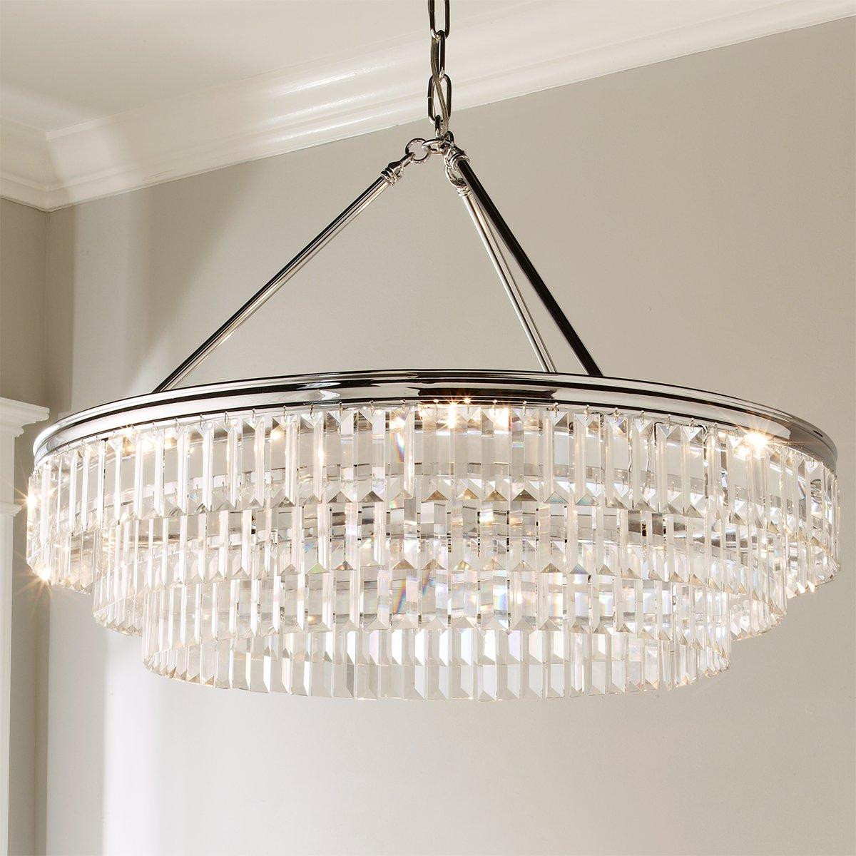 Faceted Glass Layered Chandelier - 30 | Shades of Light