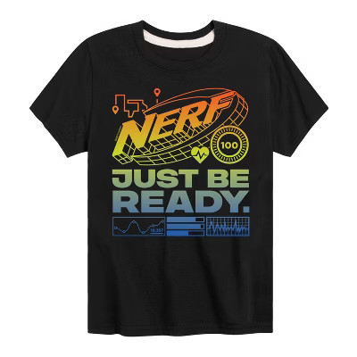 Boys' NERF Nerf Gradient Logo Short Sleeve Graphic T-Shirt - Black - 3T | Target