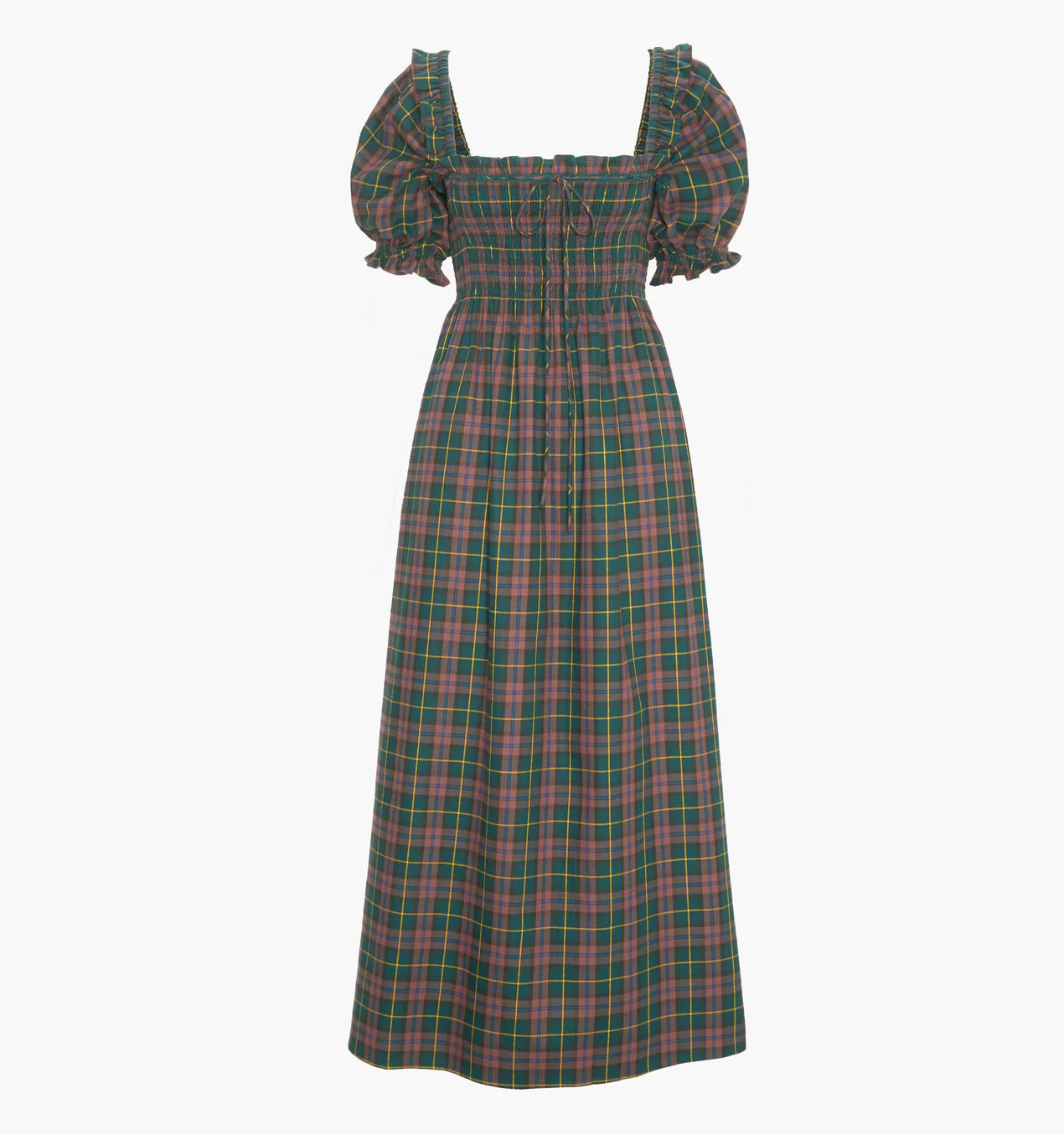 The Scarlett Nap Dress - Chestnut Tartan | Hill House Home US