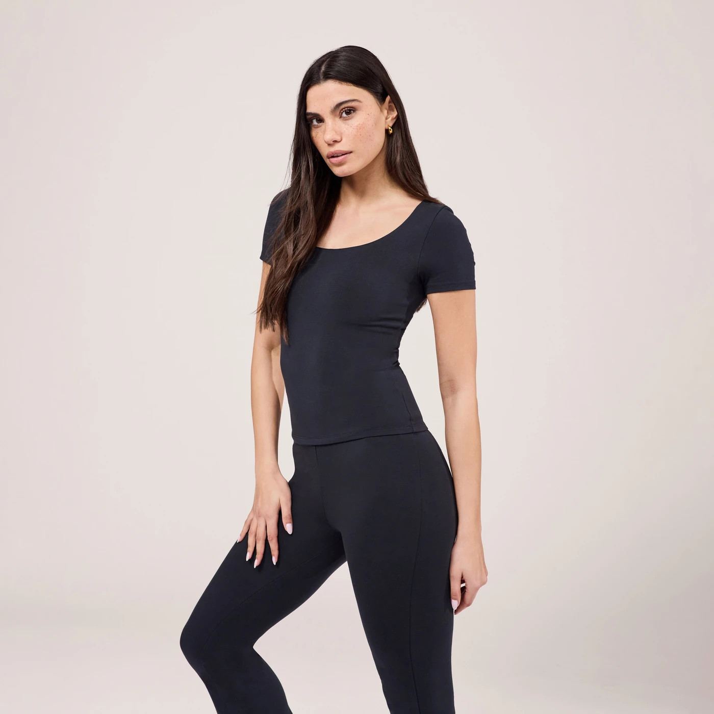 Vintage Navy Lightweight Short Sleeve Top - LOVALL | LOVALL