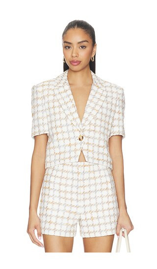 Veronica Beard Montenegro Jacket in Cream. - size 00 | Revolve Clothing (Global)