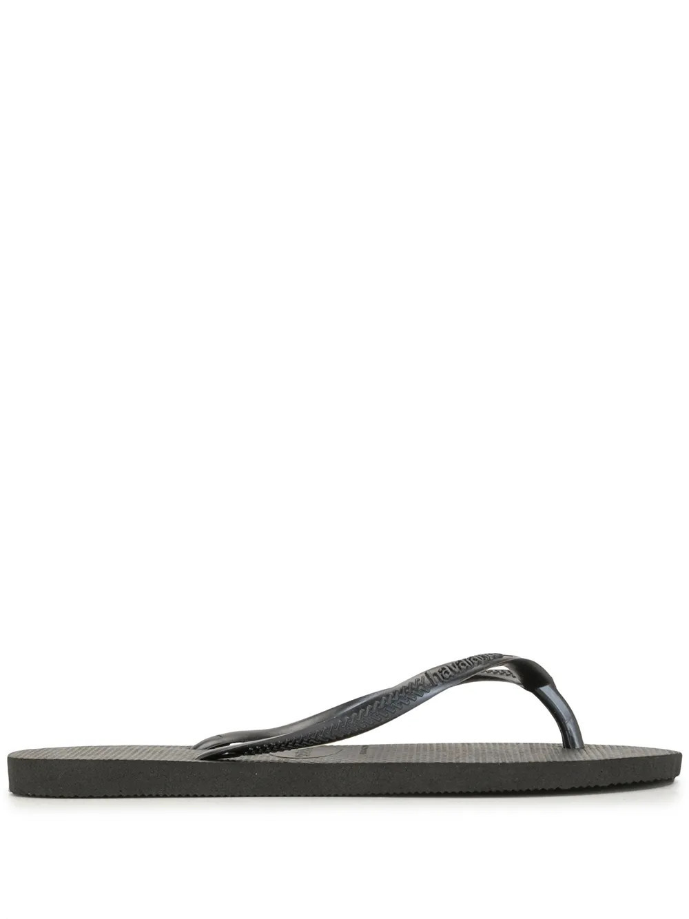 Havaianas Slim textured flip-flips - Black | Farfetch Global