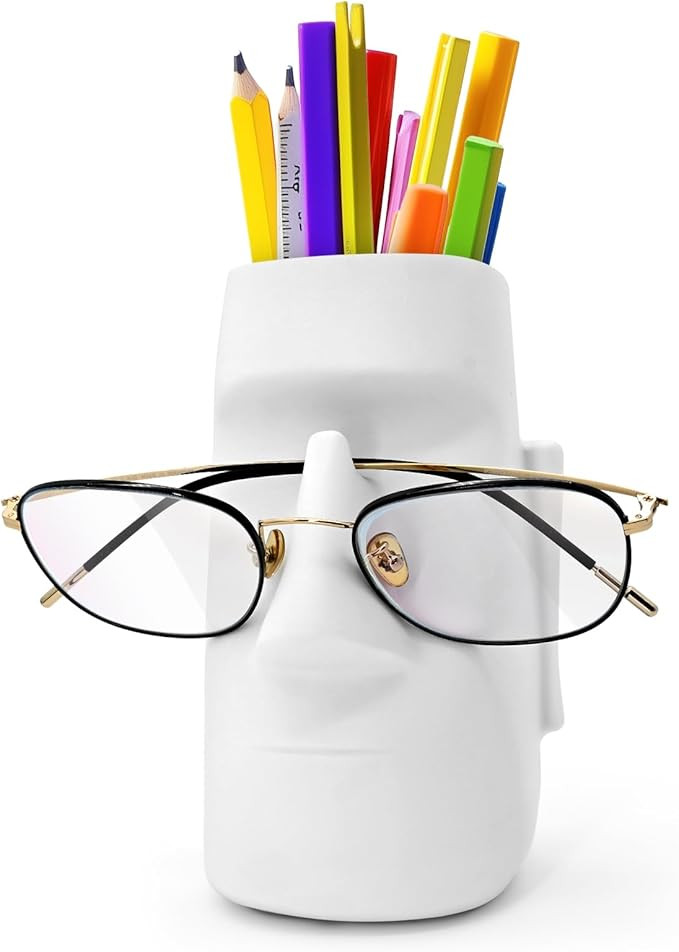 Multifunctional Handmade Eyeglass Holder and Pen Holder Desk Organizer for Office, Home Decor,Cre... | Amazon (US)