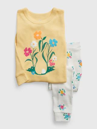 babyGap 100% Organic Cotton Bunny PJ Set | Gap (US)