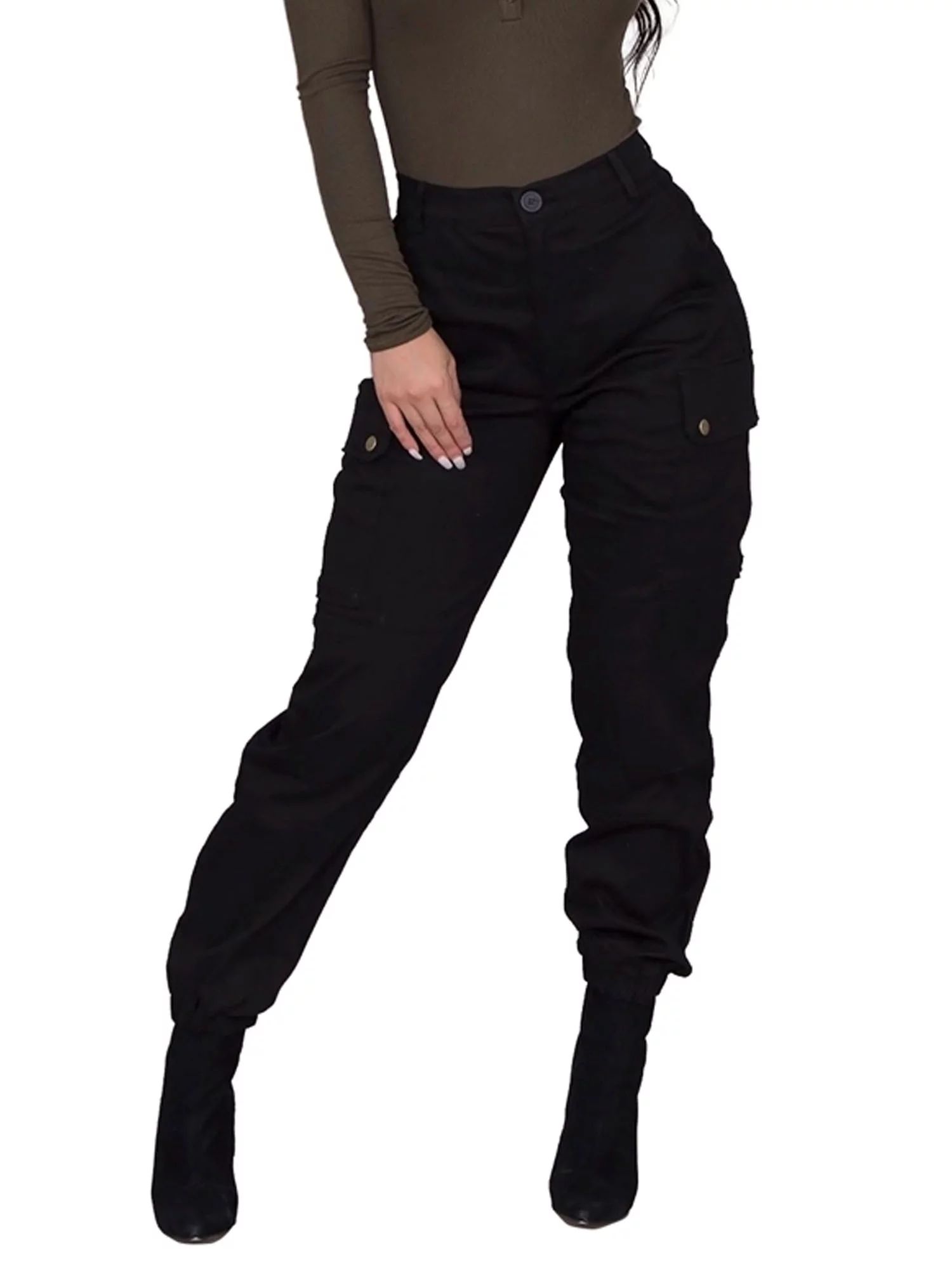 SpringcmySpringcmy Women High Waist Skinny Slim Fit Long Cargo PantsUSD$15.99(3.3)3.3 stars out o... | Walmart (US)