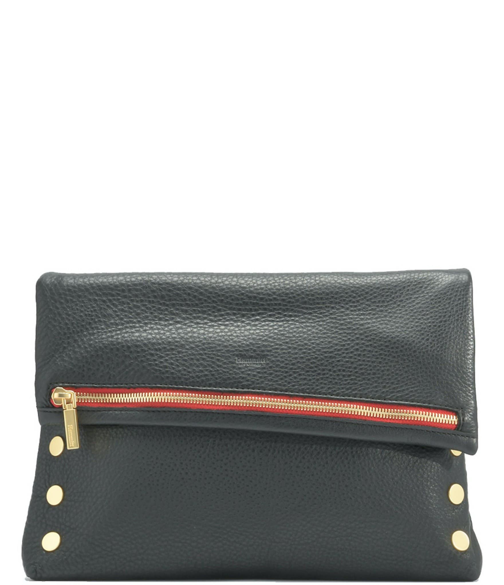 VIP Fold-Over Leather Large Crossbody Bag | Dillard's