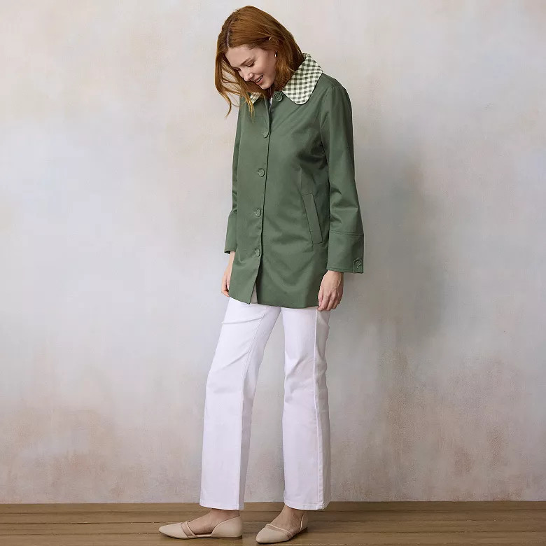 Women's LC Lauren Conrad Long Cotton Overcoat | Kohl's