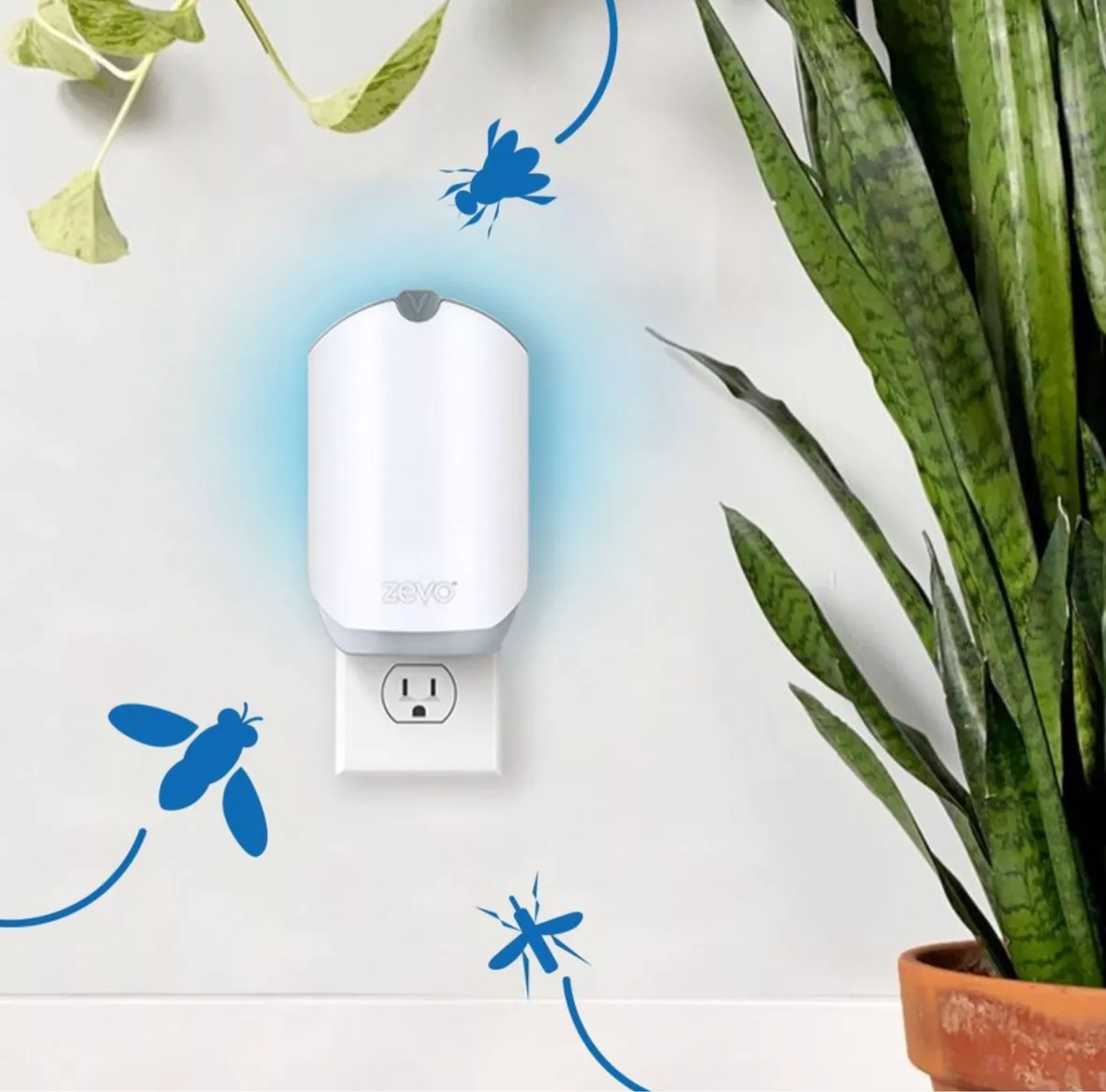 Zevo Flying Insect Trap (1 Plug-In Base + 1 Cartridge) Indoor